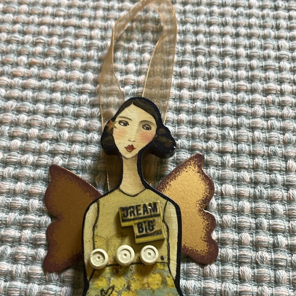 Kelly Rae Robert’s Handcrafted Angel - Picture 5 of 5